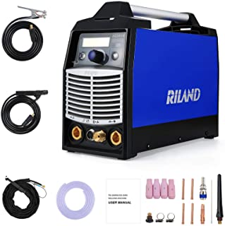 Riland TIG Welder Machine ACDC Pulse - Portable Stick Welders 180A TIG ARC 2 in 1 Welding Aluminum with LED Display Voltage 230V±15%